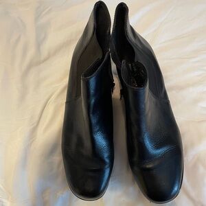 Size 11W, 2” inch wedge heel ankle boots.